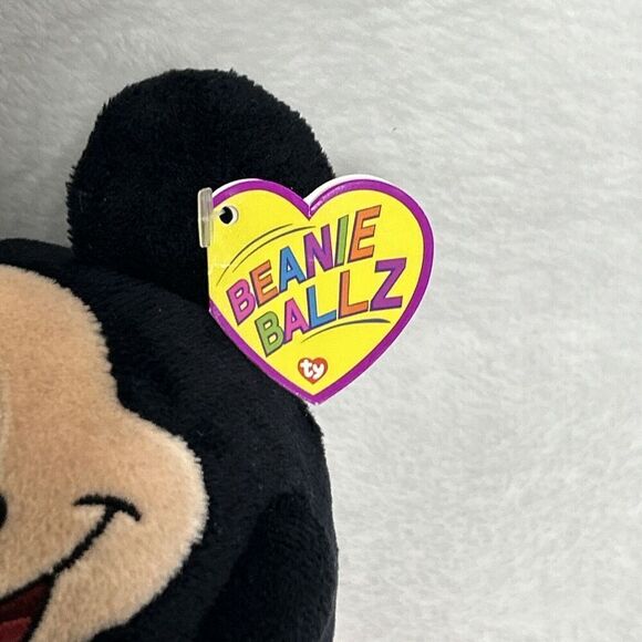 TY Beanie Ballz Disney Mickey Mouse Plush Stuffed Toy Round Ball 7" - Picture 2 of 6
